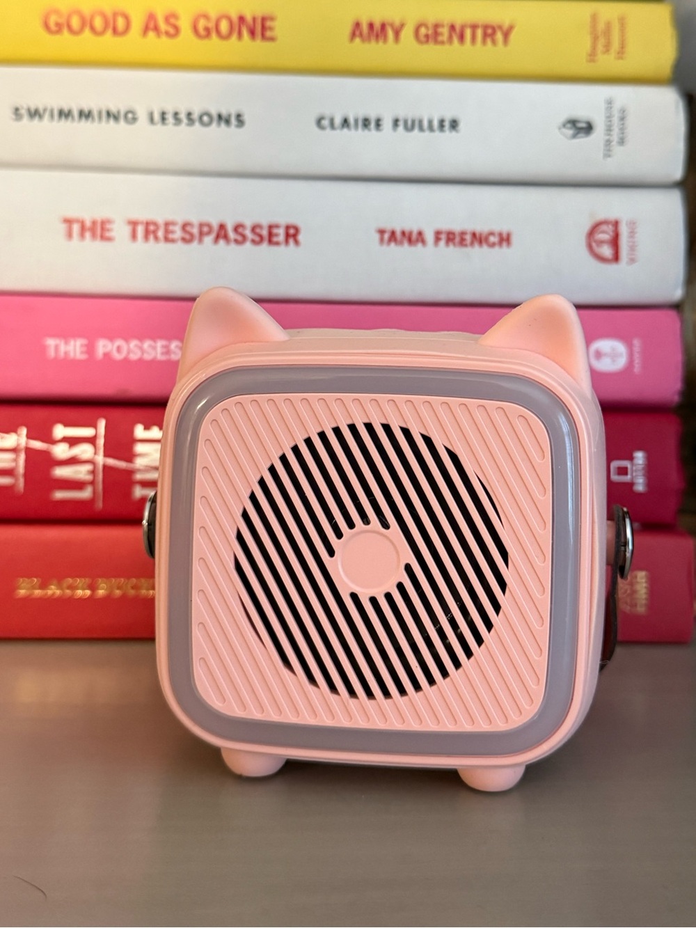Portable Pink Cat Bluetooth Speaker - Compact Wireless Audio